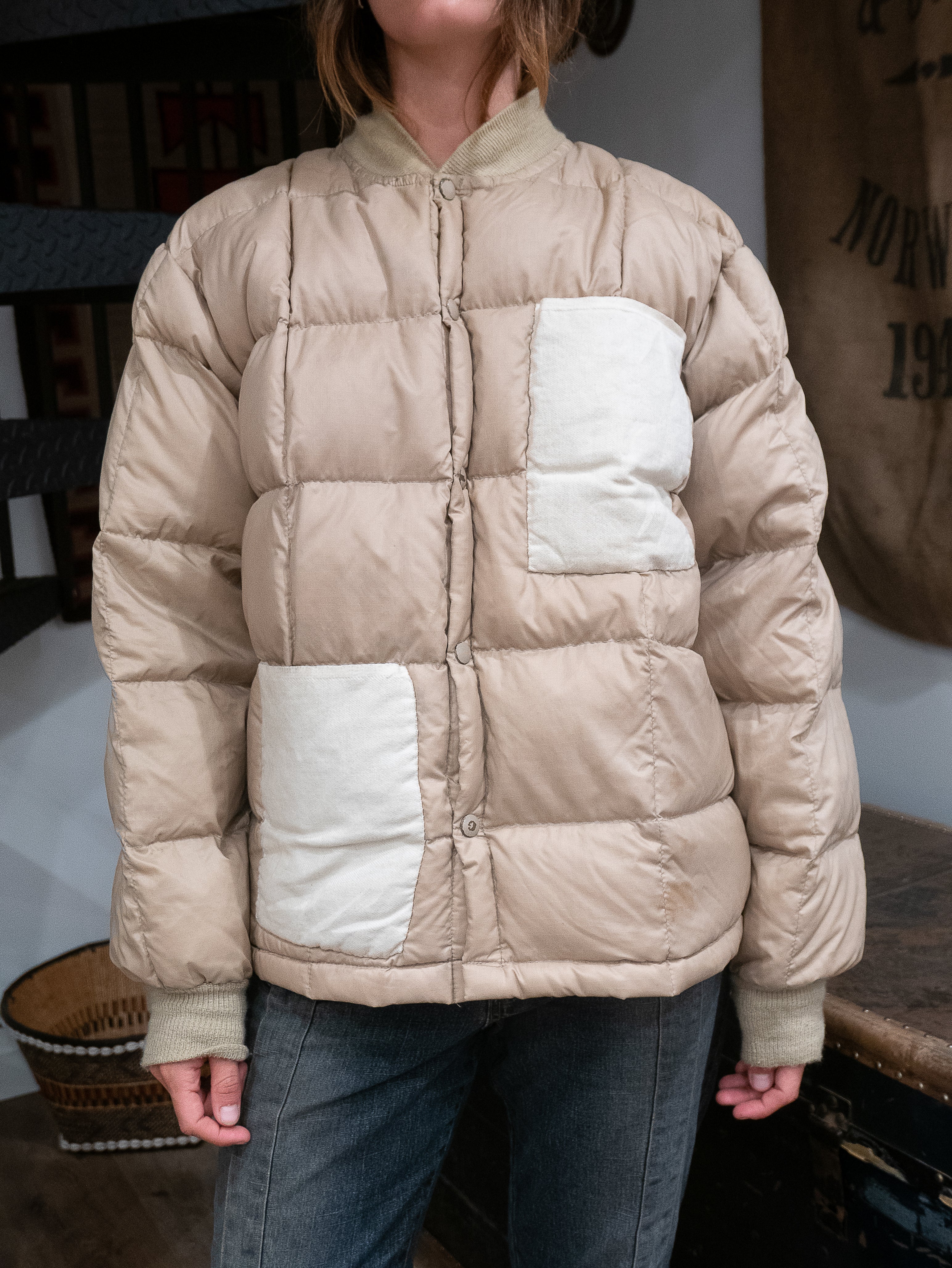 1950's Canvas Pocket Stitch Puffer