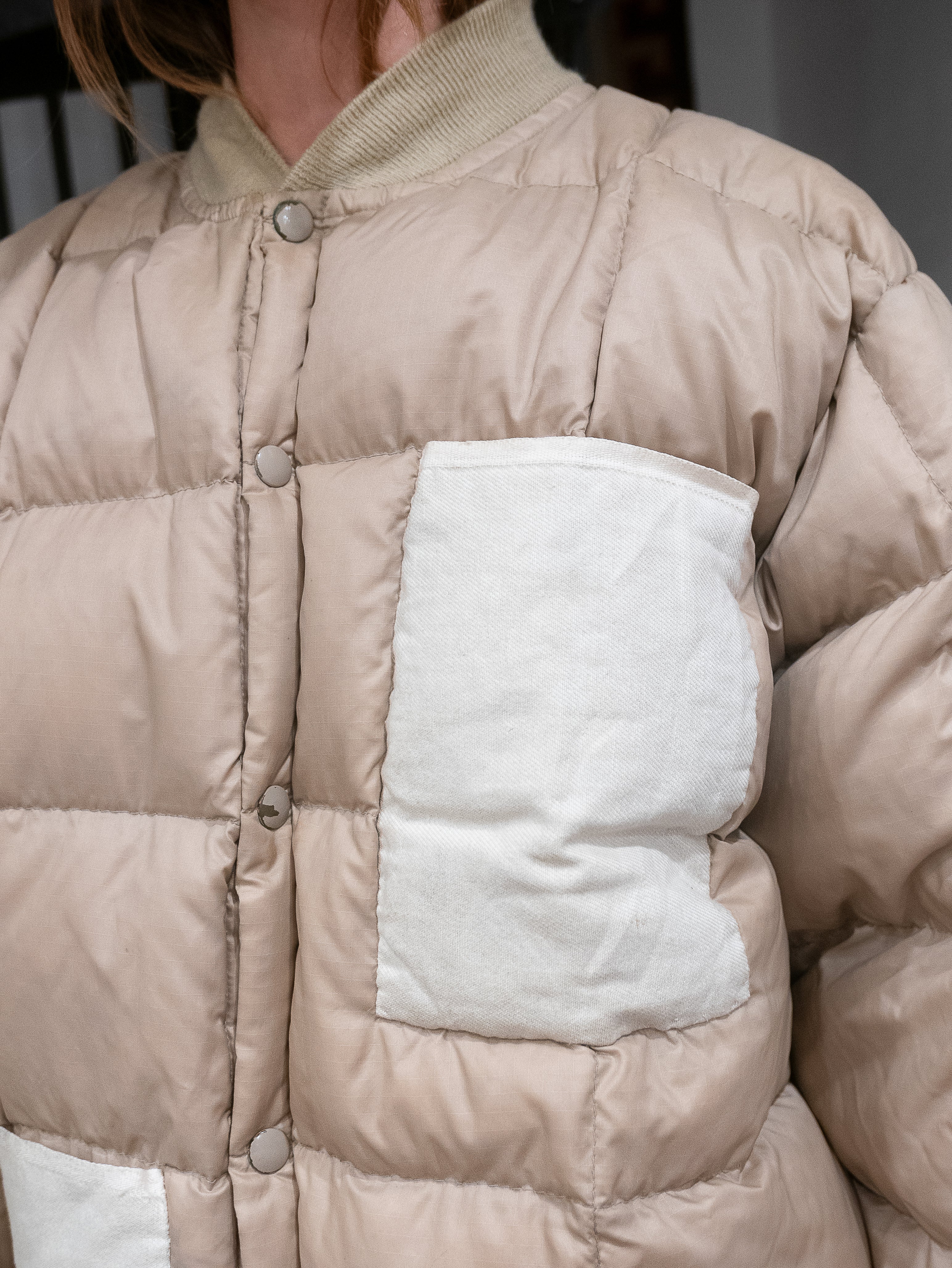1950's Canvas Pocket Stitch Puffer