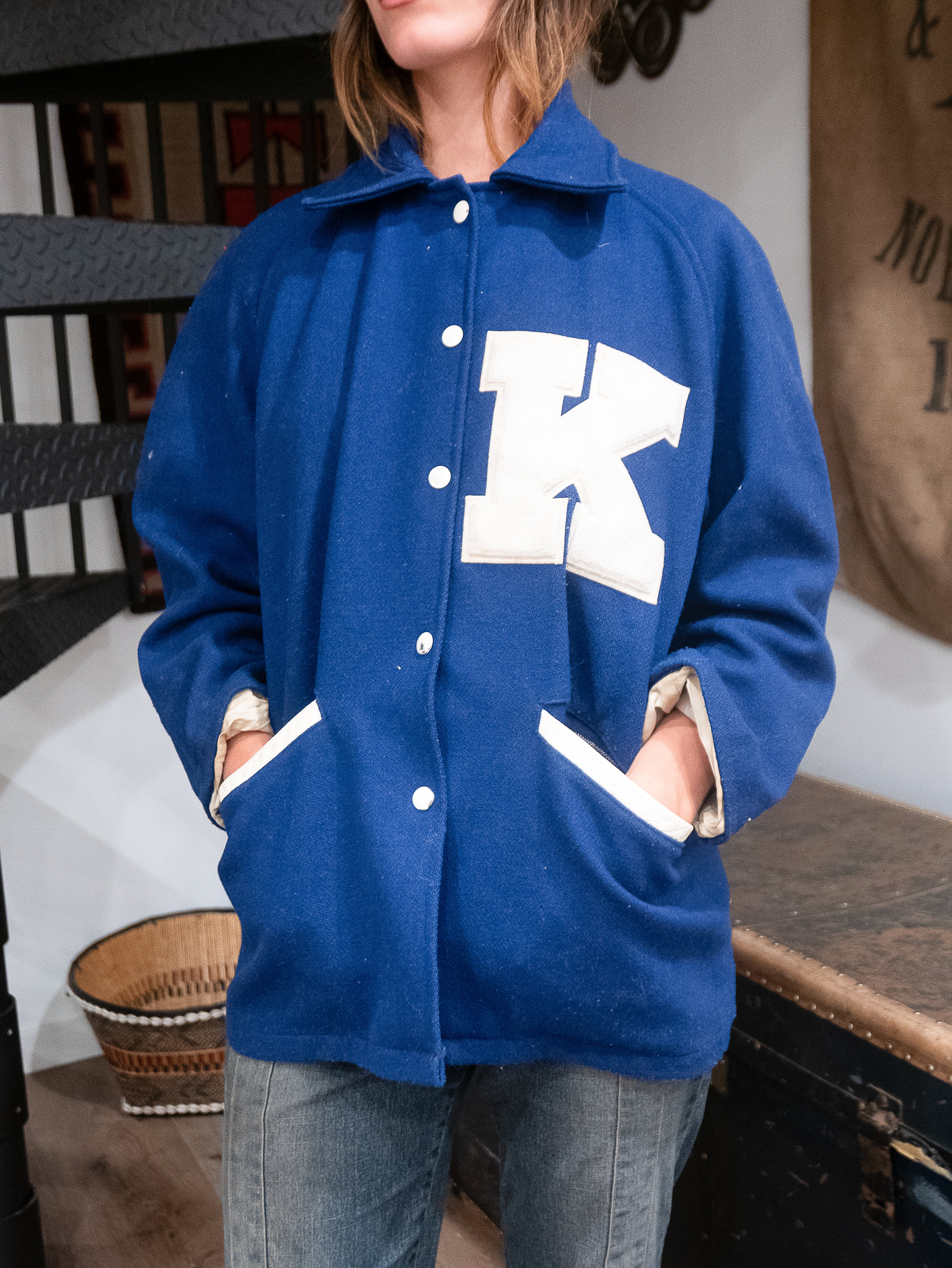 1960's Button Collared Letterman