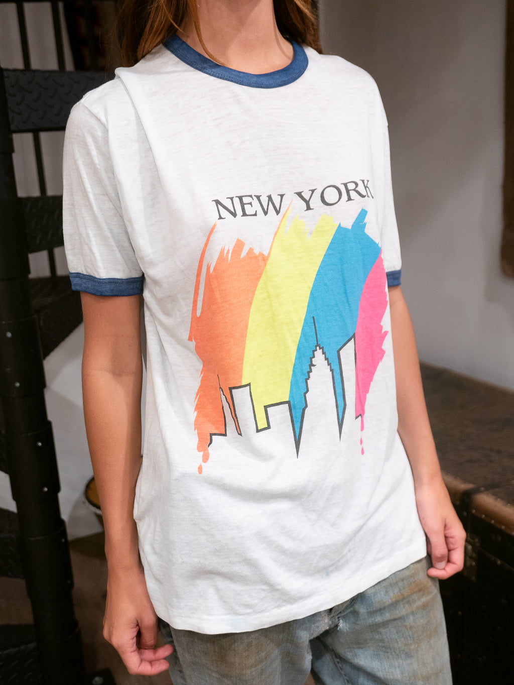 1980s New York Ringer Tee