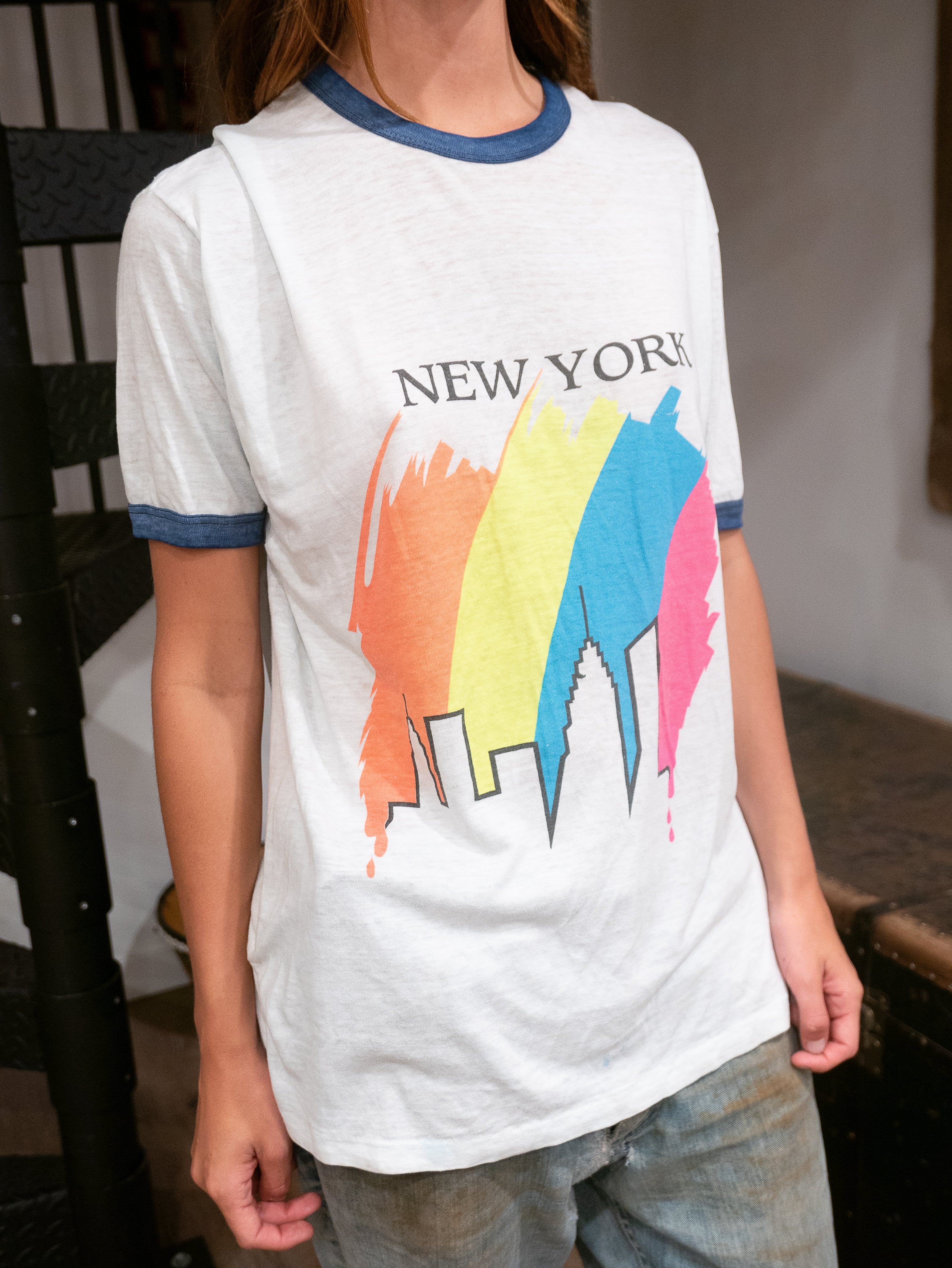 1980s New York Ringer Tee