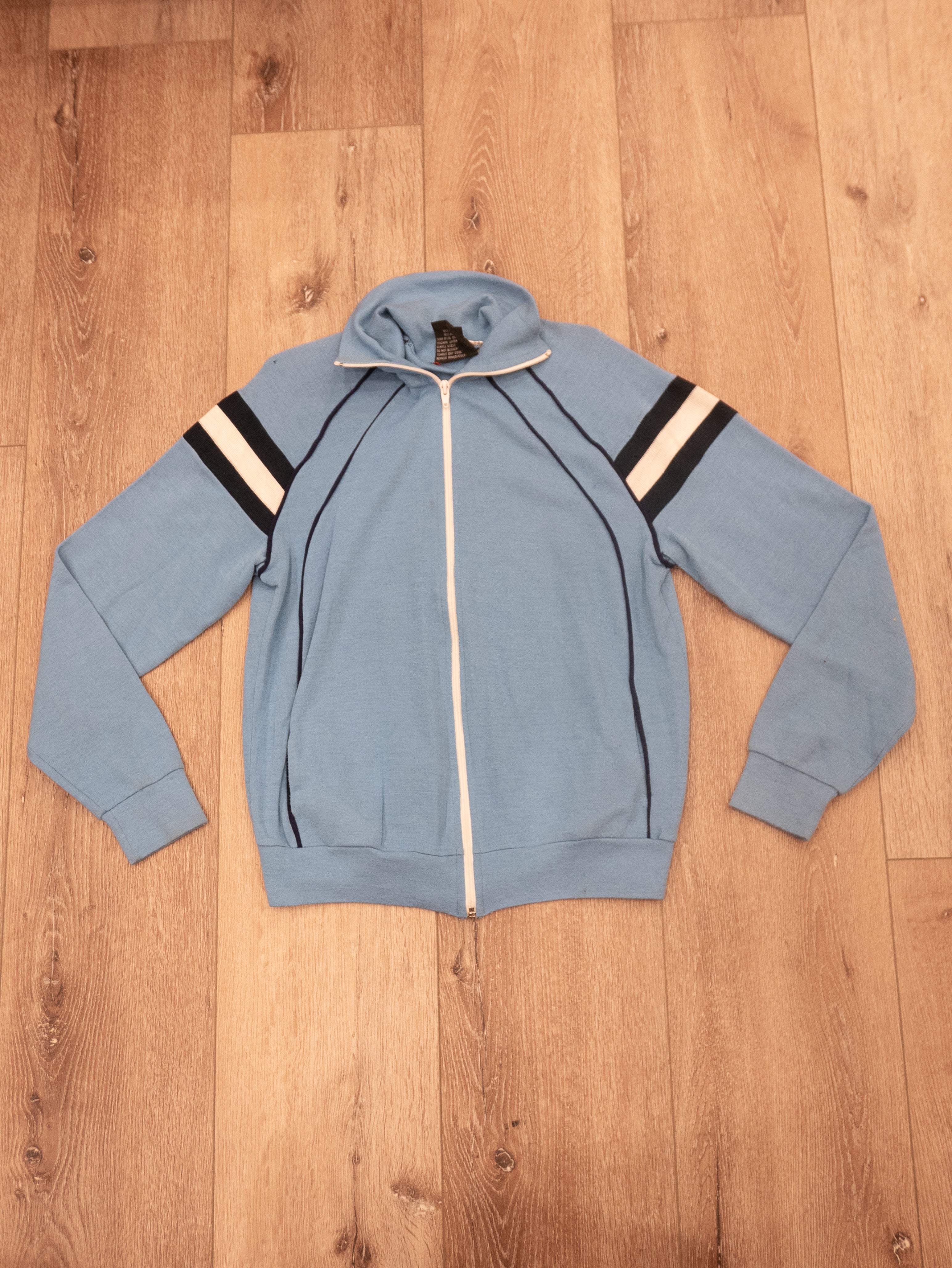 1980s Romanian Made Euro Sports Zip Sweater