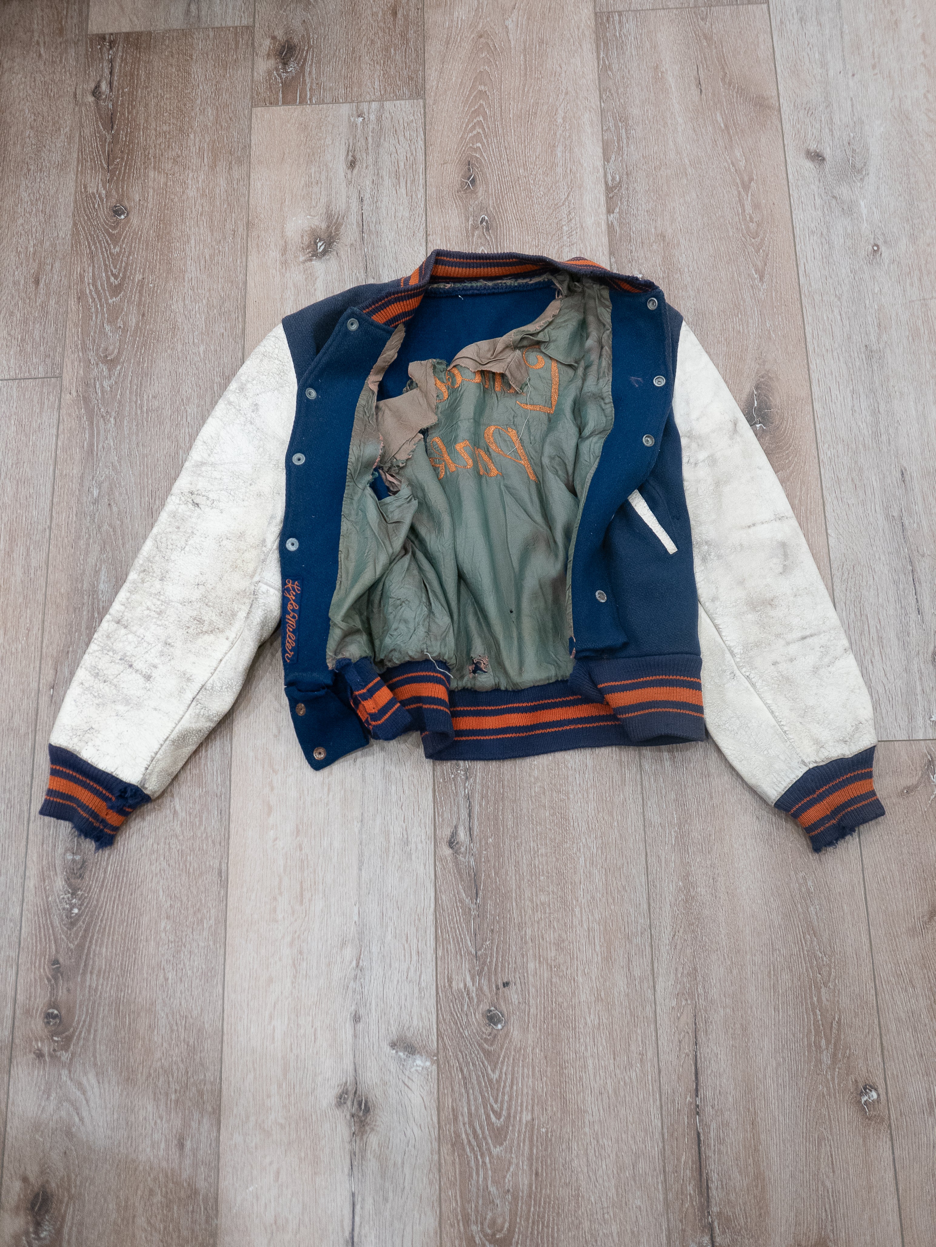 1960's Thrashed Letterman Jacket