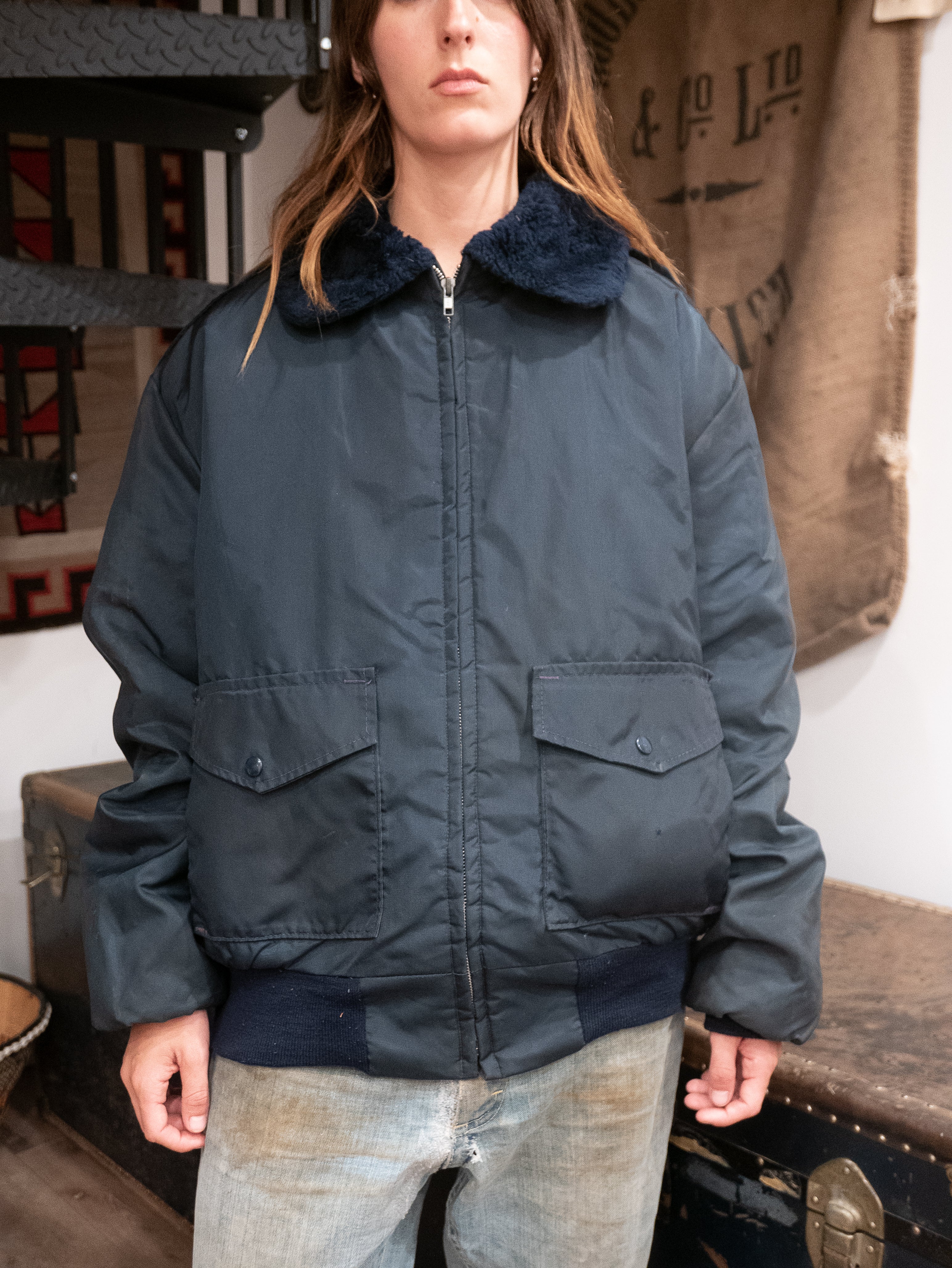 1960s Fur Collared Bomber Jacket