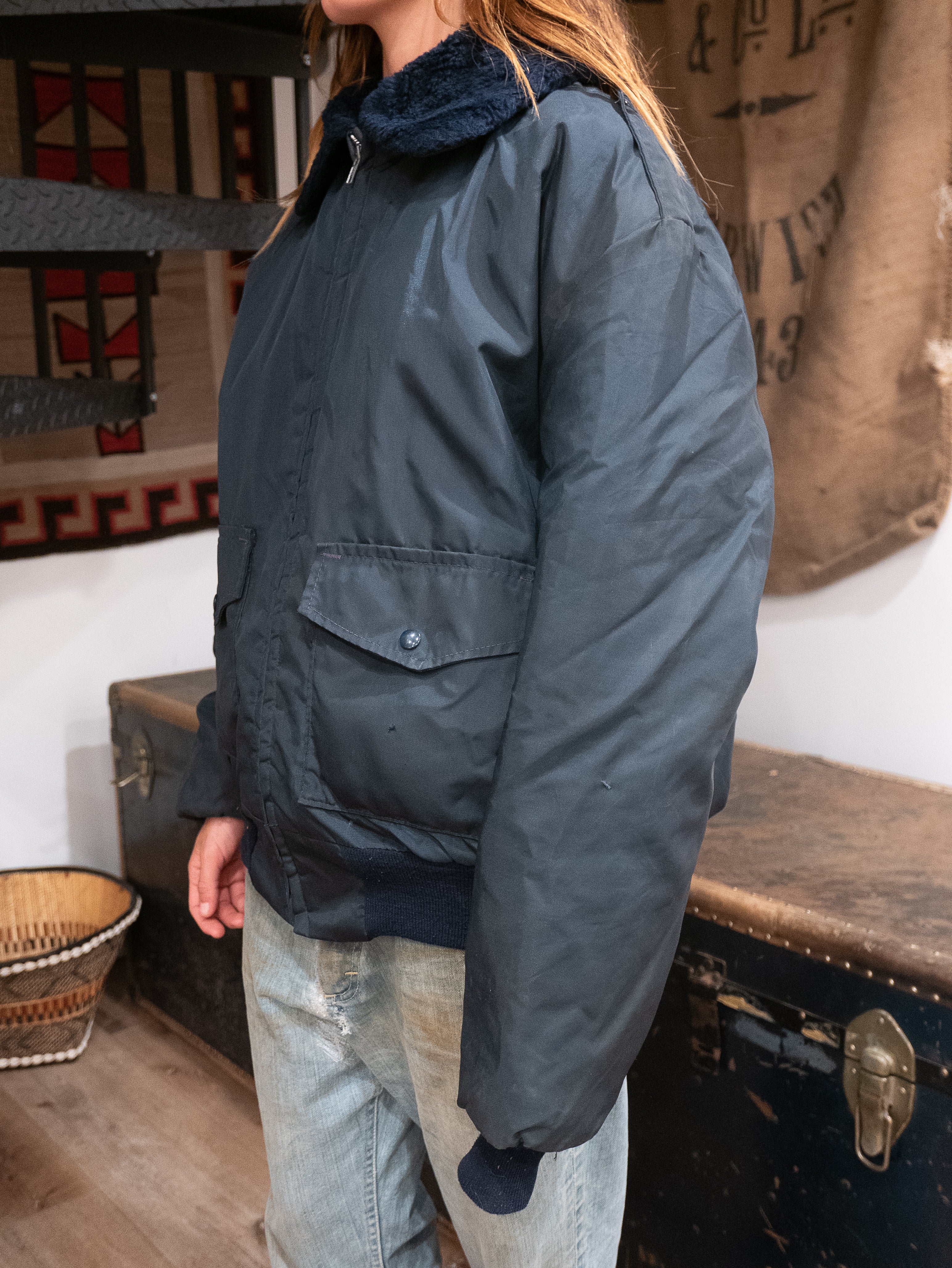 1960s Fur Collared Bomber Jacket