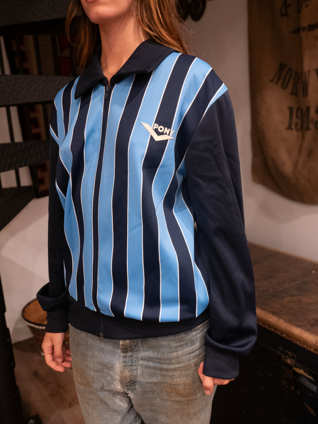 1980s Pony Brand Referee Collared Jacket