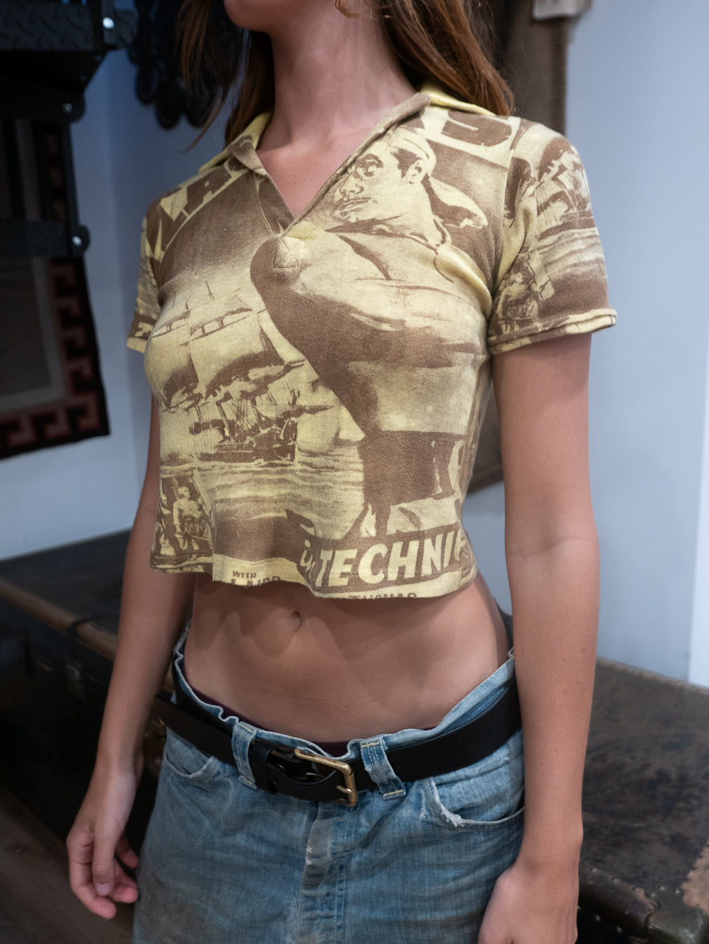 70's Gringo All Over Print Collared Tee